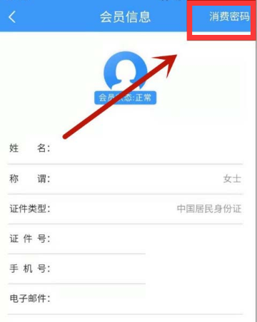 12306在哪里更改会员消费密码。