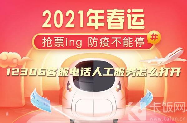 12306 客服电话人工服务怎么打开。