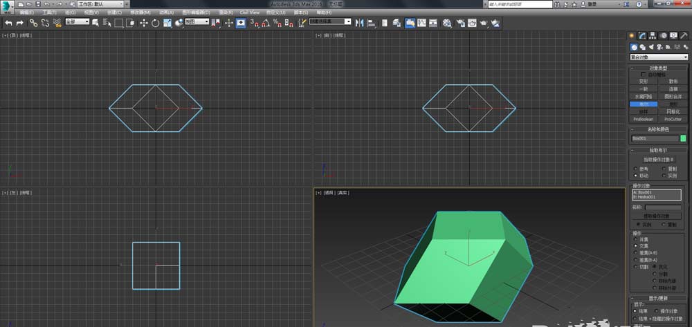 3dmax制作菱形十二面体模型的图文操作。