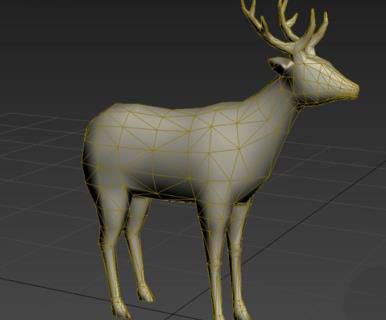 3dMax打造网格麋鹿模型的具体操作。