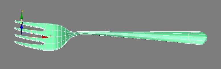 3DMAX制作叉子建模的详细操作过程。
