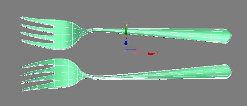 3DMAX制作叉子建模的详细操作过程。