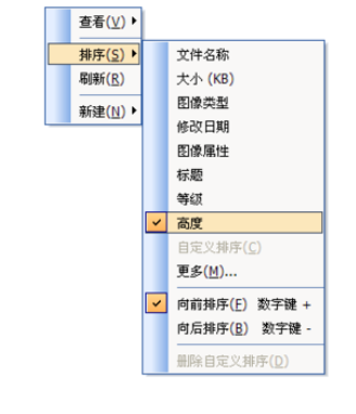 ACDSee设置排序方式的基础操作。
