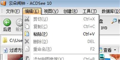 ACDSee里粘贴功能使用操作介绍。