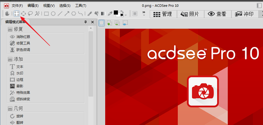 ACDSee在图片上加马赛克的方法教学