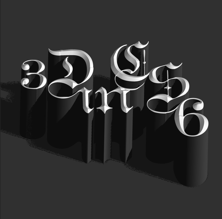 Adobe Photoshop CS6制作立体3D字母的图文操作。