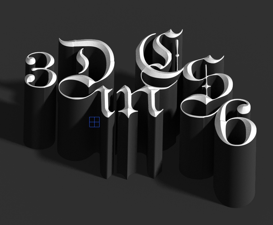 Adobe Photoshop CS6制作立体3D字母的图文操作。