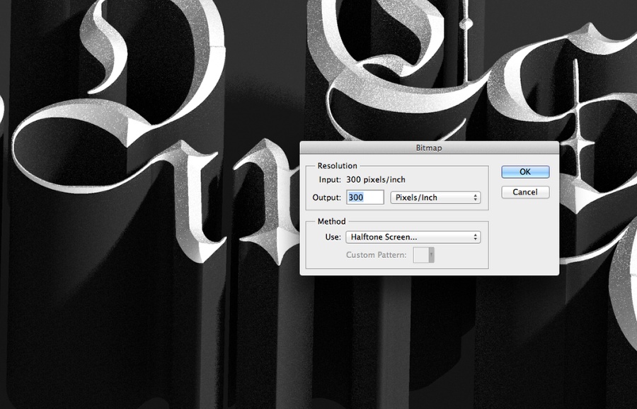 Adobe Photoshop CS6制作立体3D字母的图文操作。