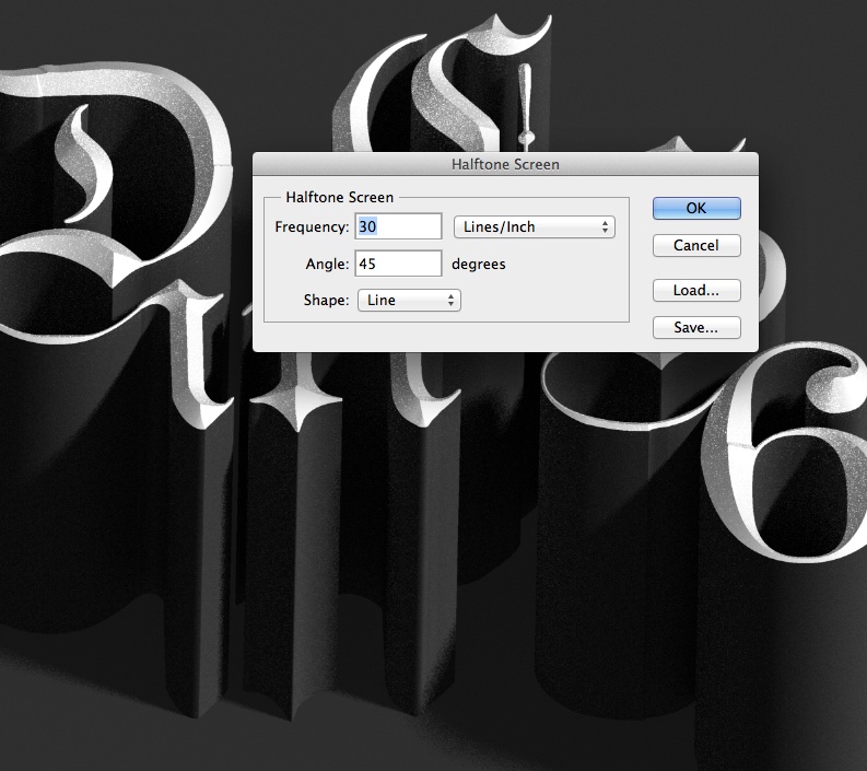 Adobe Photoshop CS6制作立体3D字母的图文操作。