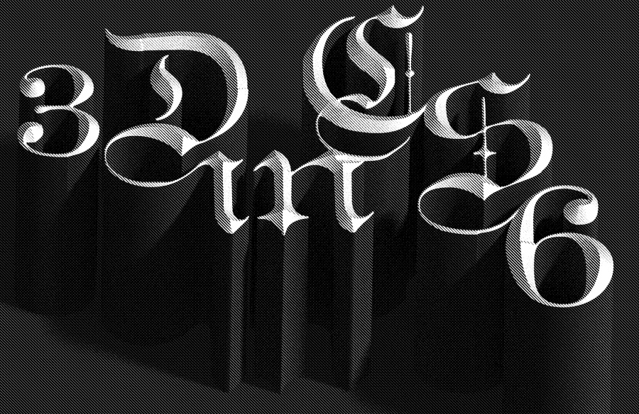 Adobe Photoshop CS6制作立体3D字母的图文操作。