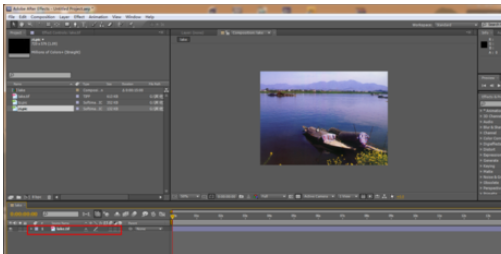 Ae打造水墨画效果的图文操作。
