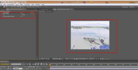 Ae打造水墨画效果的图文操作。
