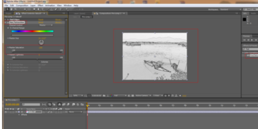 Ae打造水墨画效果的图文操作。