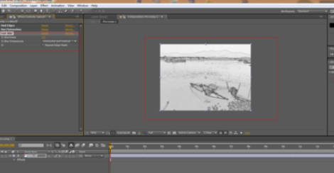 Ae打造水墨画效果的图文操作。