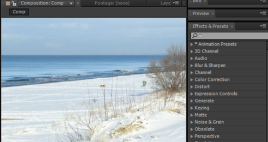 Ae制作下雪效果的操作流程。