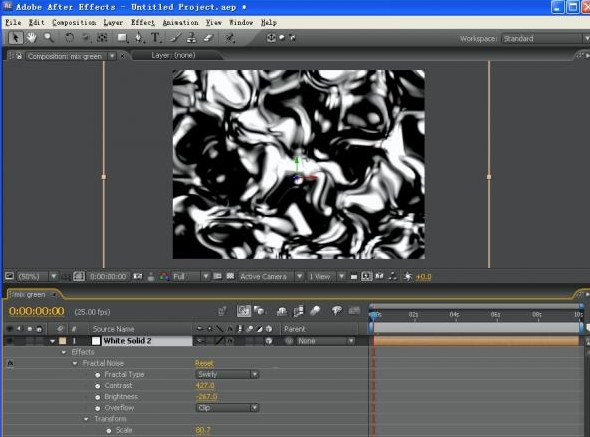 After Effects制作极光效果的图文操作。