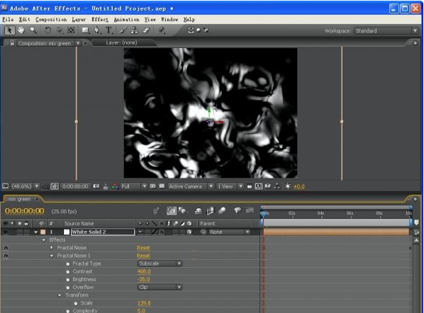 After Effects制作极光效果的图文操作。