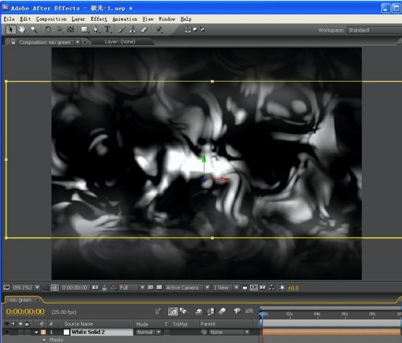 After Effects制作极光效果的图文操作。