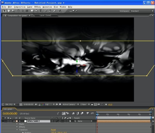 After Effects制作极光效果的图文操作。