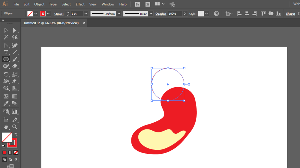 ai打造胃图标的详细操作过程。