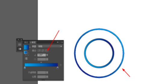 ai打造圆环图标的图文操作截图
