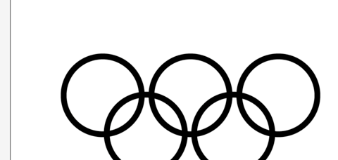 ai打造奥运五环图案的详细步骤。