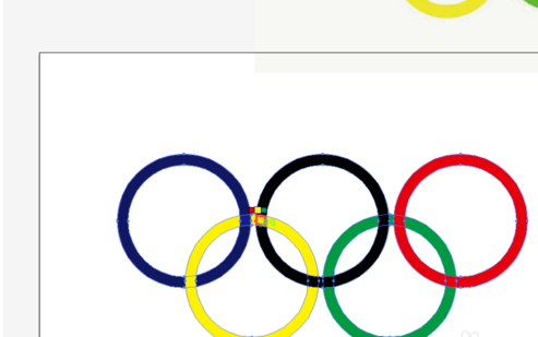 ai打造奥运五环图案的详细步骤。