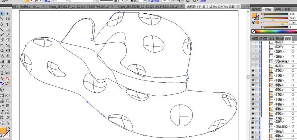 ai打造沙滩帽的操作技巧。