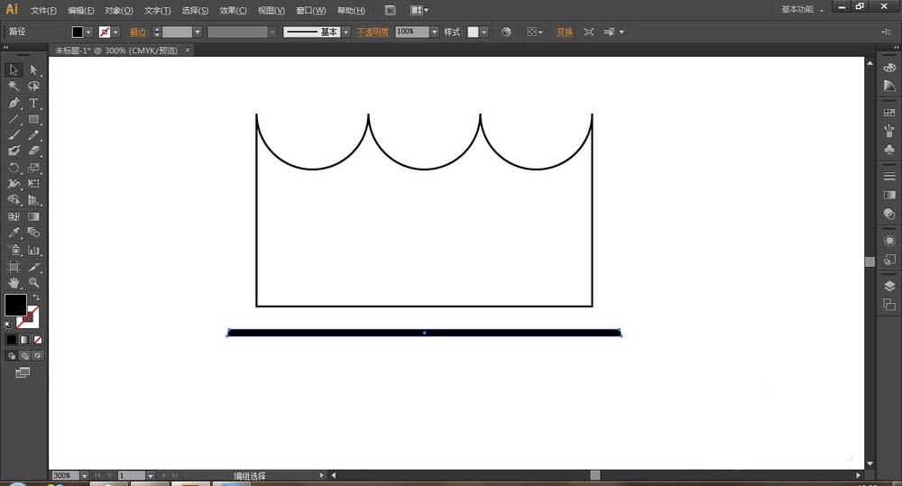 ai设计简笔画效果的蛋糕图标的教程。