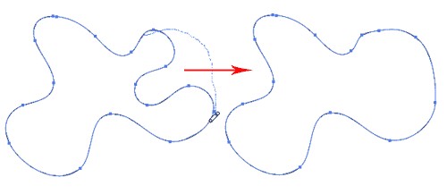 AI使用铅笔工具做出光滑线条的详细操作过程。
