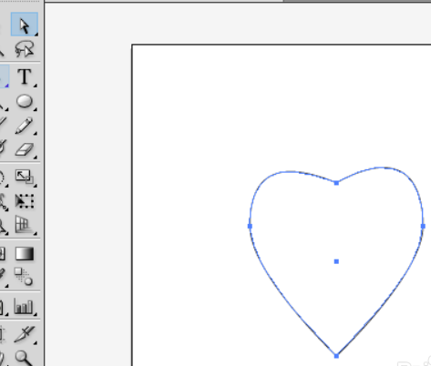 ai使用钢笔工具做出心形的图文操作截图