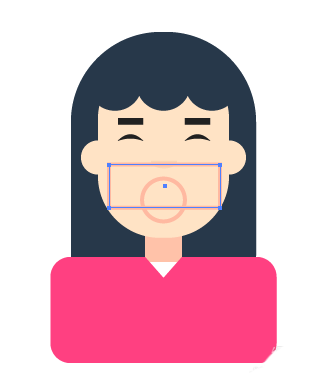 ai制作女性卡通头像的详细操作。