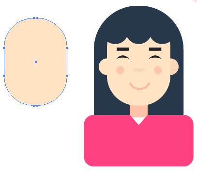 ai制作女性卡通头像的详细操作。