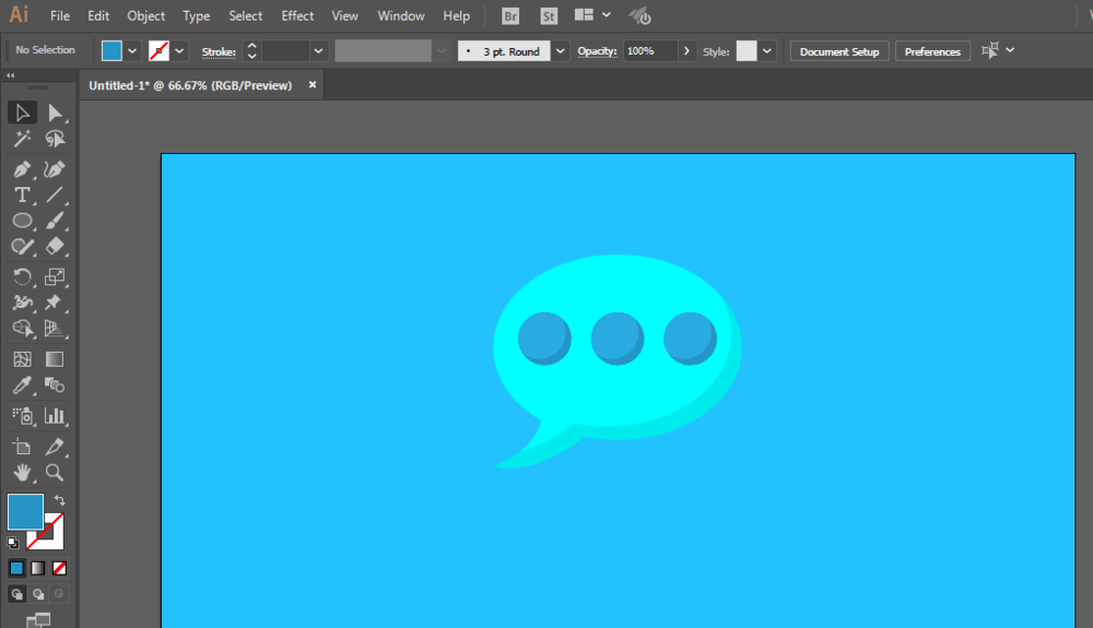 ai制作一个聊天群旗帜的图文操作。