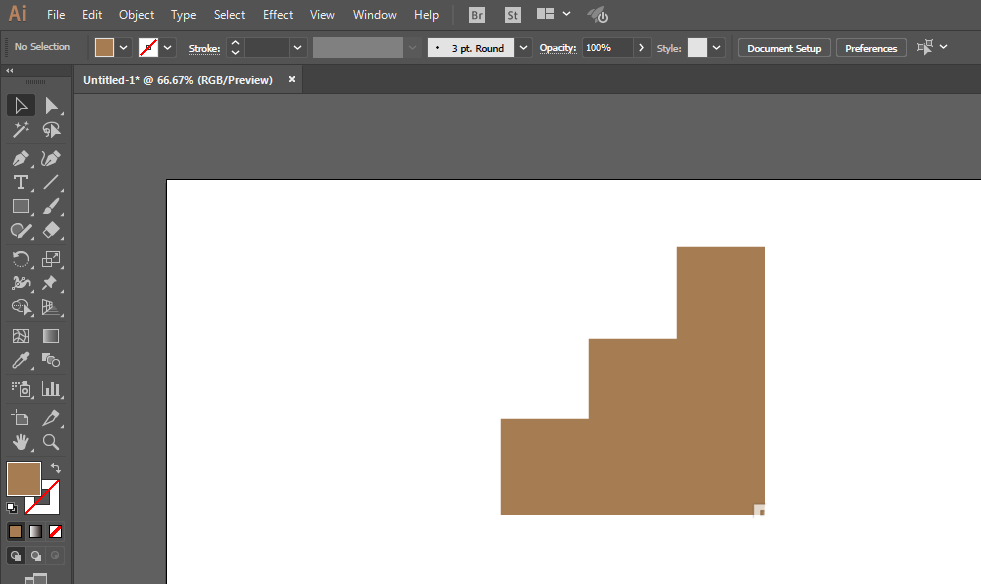 ai制作楼梯图标的具体操作。