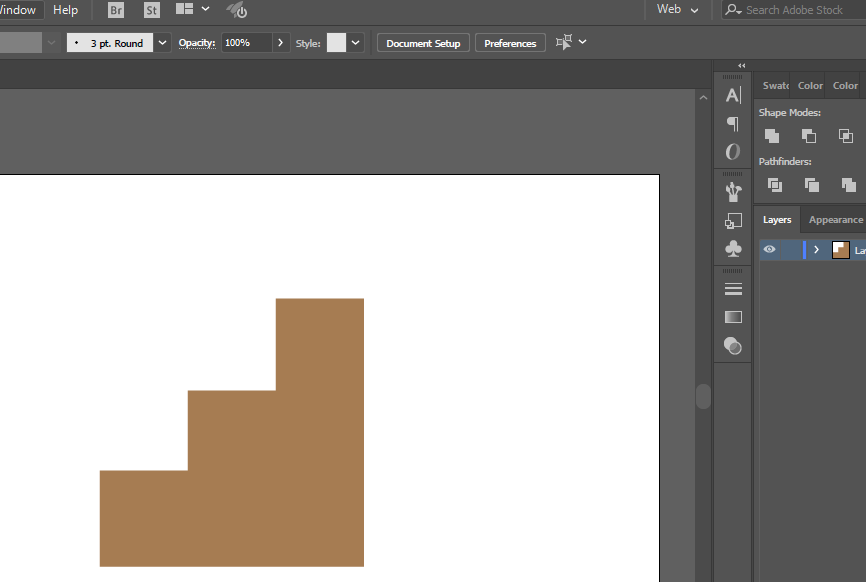 ai制作楼梯图标的具体操作。
