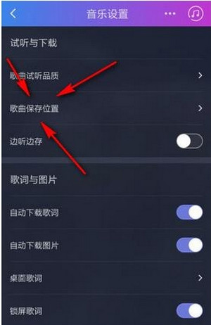 阿里星球中歌曲缓存位置的具体介绍截图