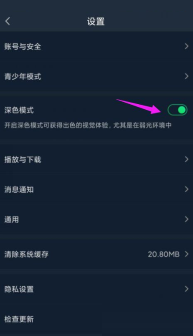 爱奇艺怎么开启夜间模式(爱奇艺aero怎么开启）