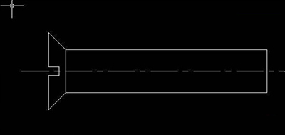 AutoCAD 2007制作螺丝钉的简单操作。
