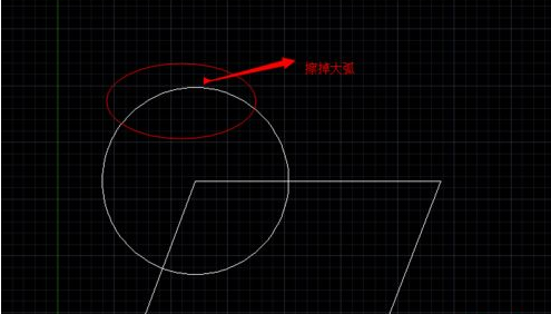 AutoCAD选择性擦掉一段线的简单操作。