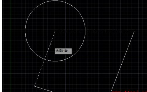 AutoCAD选择性擦掉一段线的简单操作。