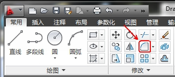 AutoCAD做出圆角的使用教程。