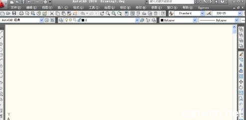 AutoCAD2010设置成经典模式界面的操作流程。