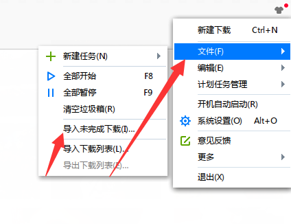 把未结束的下载任务导入迅雷中的详细图解