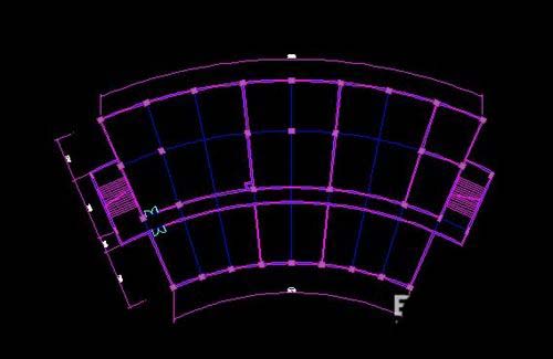 CAD制作弧形建筑户型图的详细操作。