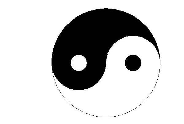 CAD制作八卦图的操作流程。