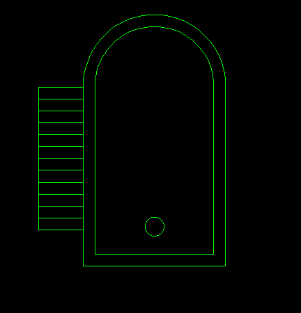cad制作厕所便池平面图的详细操作。