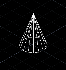 cad创建圆锥面的简单操作。