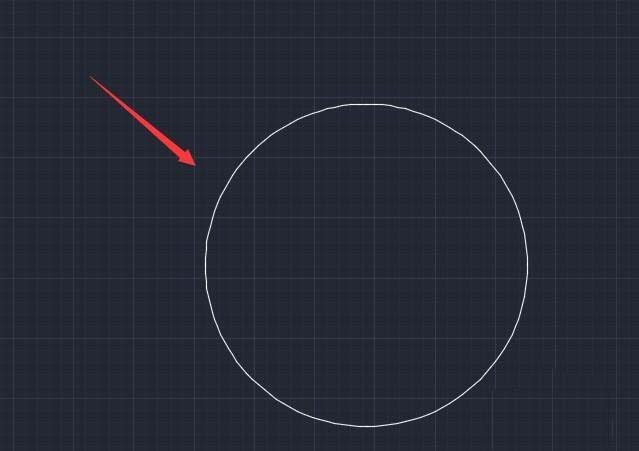 CAD通过3点画圆的简单操作。