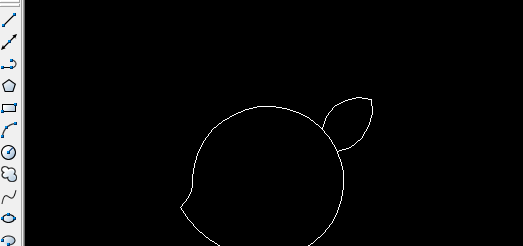 CAD制作简笔画梅花鹿的具体操作。